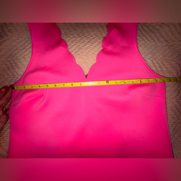 Lilly Pulitzer MIKAYLA scallop hem pink Shift Dress size Large. NWOT. - Picture 7 of 13